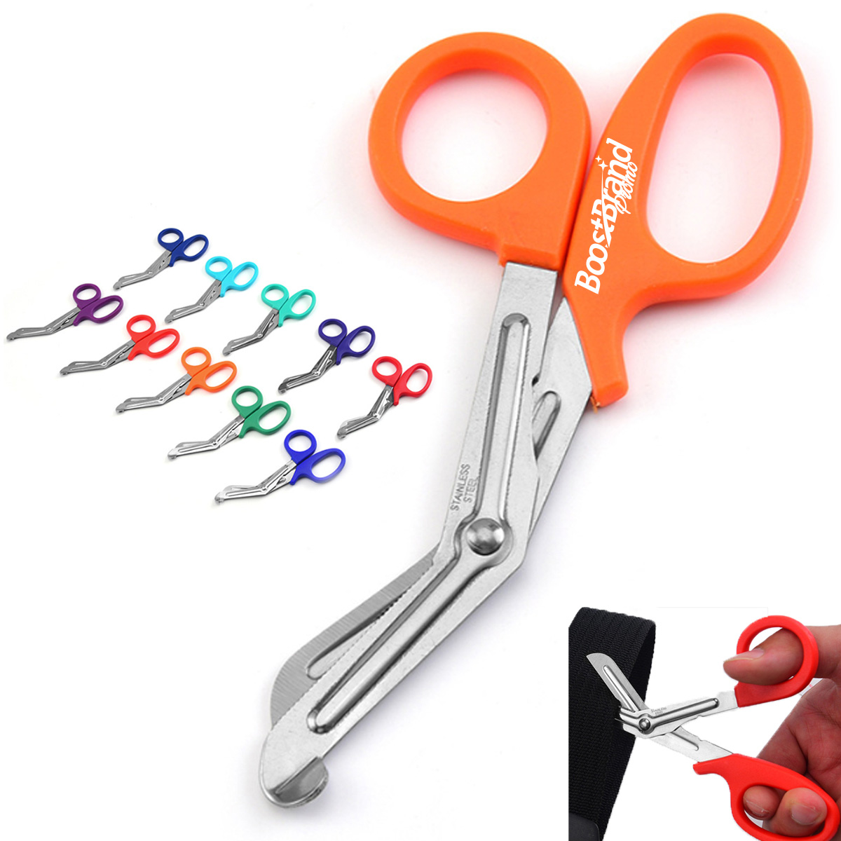 Medical Bandage Scissors with Bent Tip