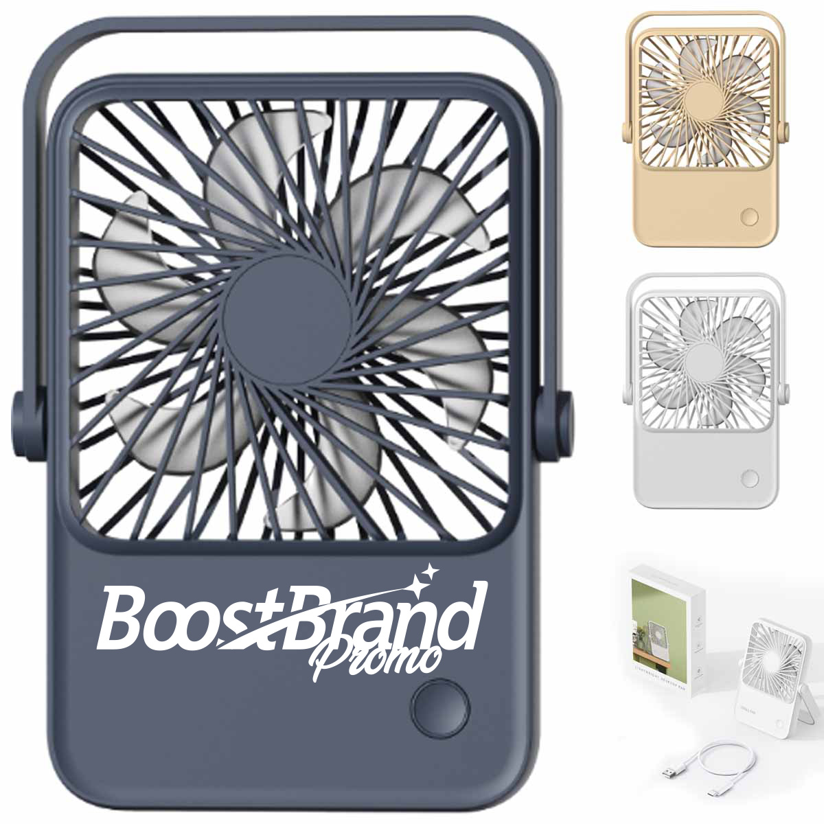 Portable Desk Mini Fan with Powerful Airflow
