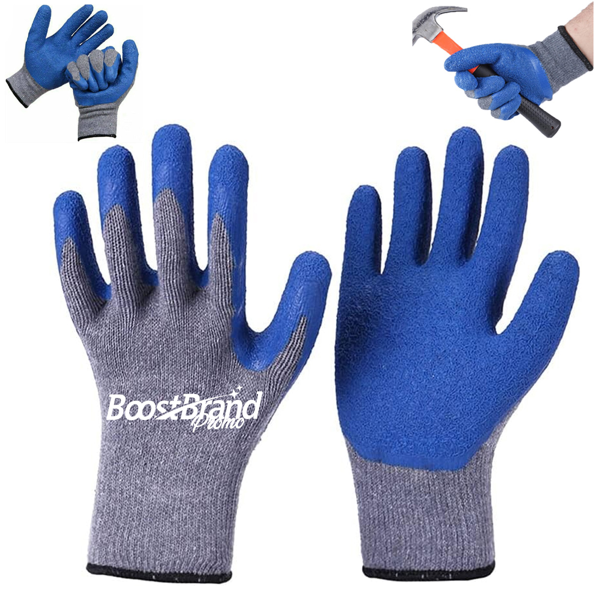 Safety Textured Latex Coated Work Gloves