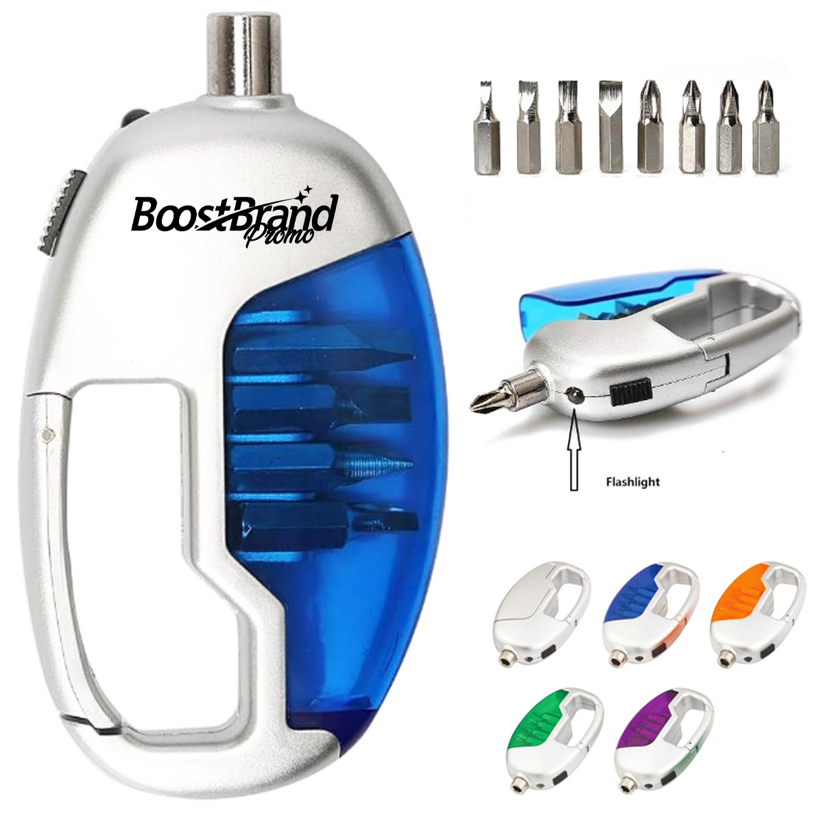 Multi-Bit Screwdriver Tool Kit with LED Light