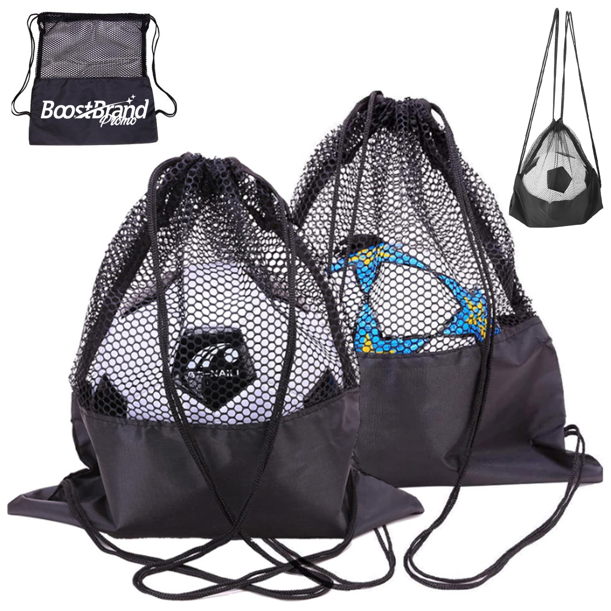 Mesh Drawstring Sports Ball Bag