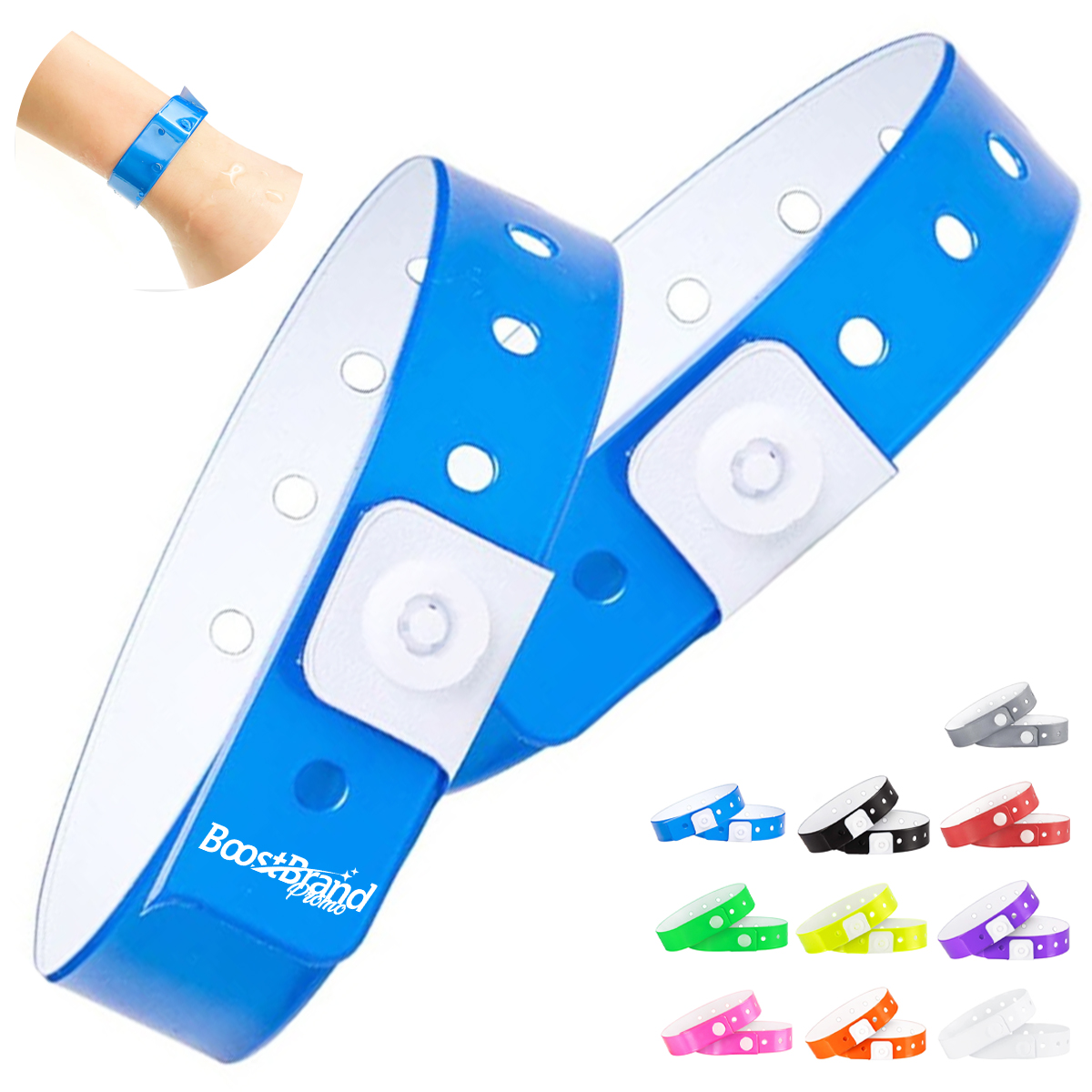 Durable Plastic Event Wristbands