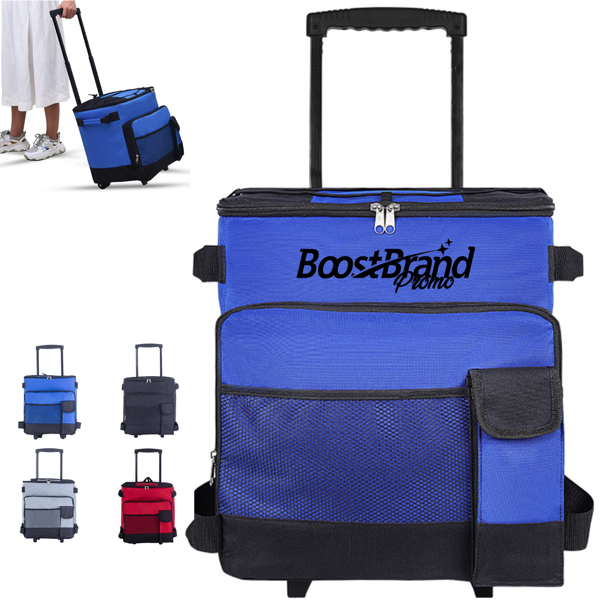 43L Rolling Insulated Cooler Bag