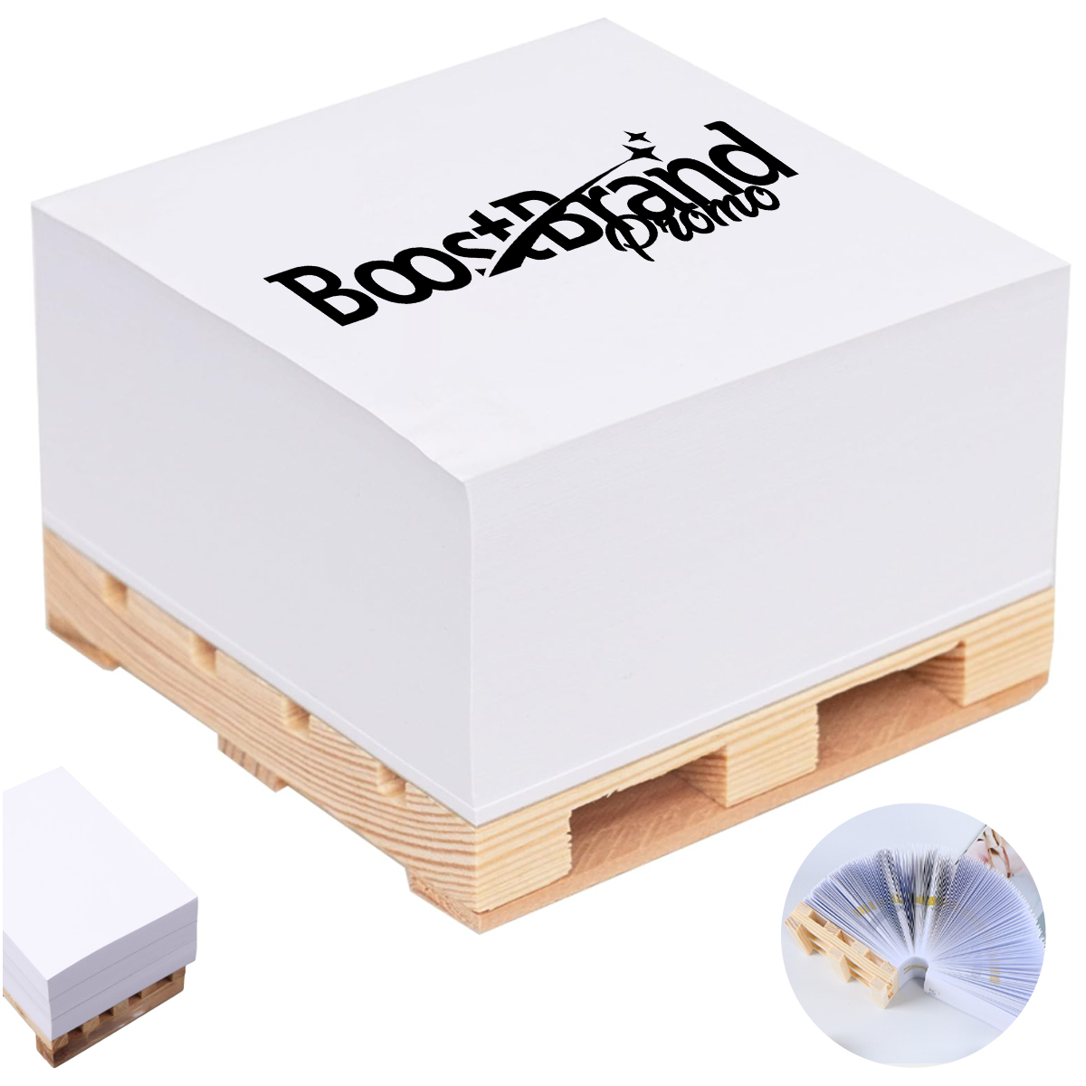 Customizable Mini Wooden Pallet Sticky Notes