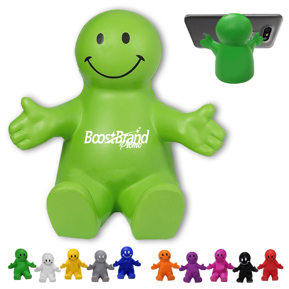 Customizable Smiling Character Phone Stand