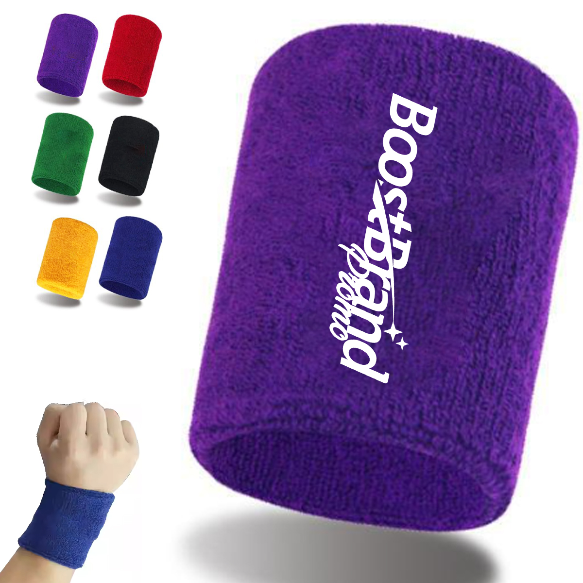 Customizable Absorbent Terry Cloth Wristband