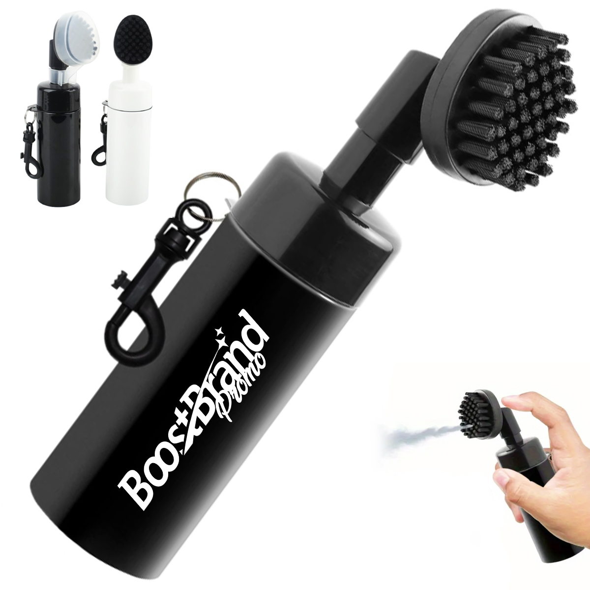 Portable Golf Club Cleaning Brush with Clip