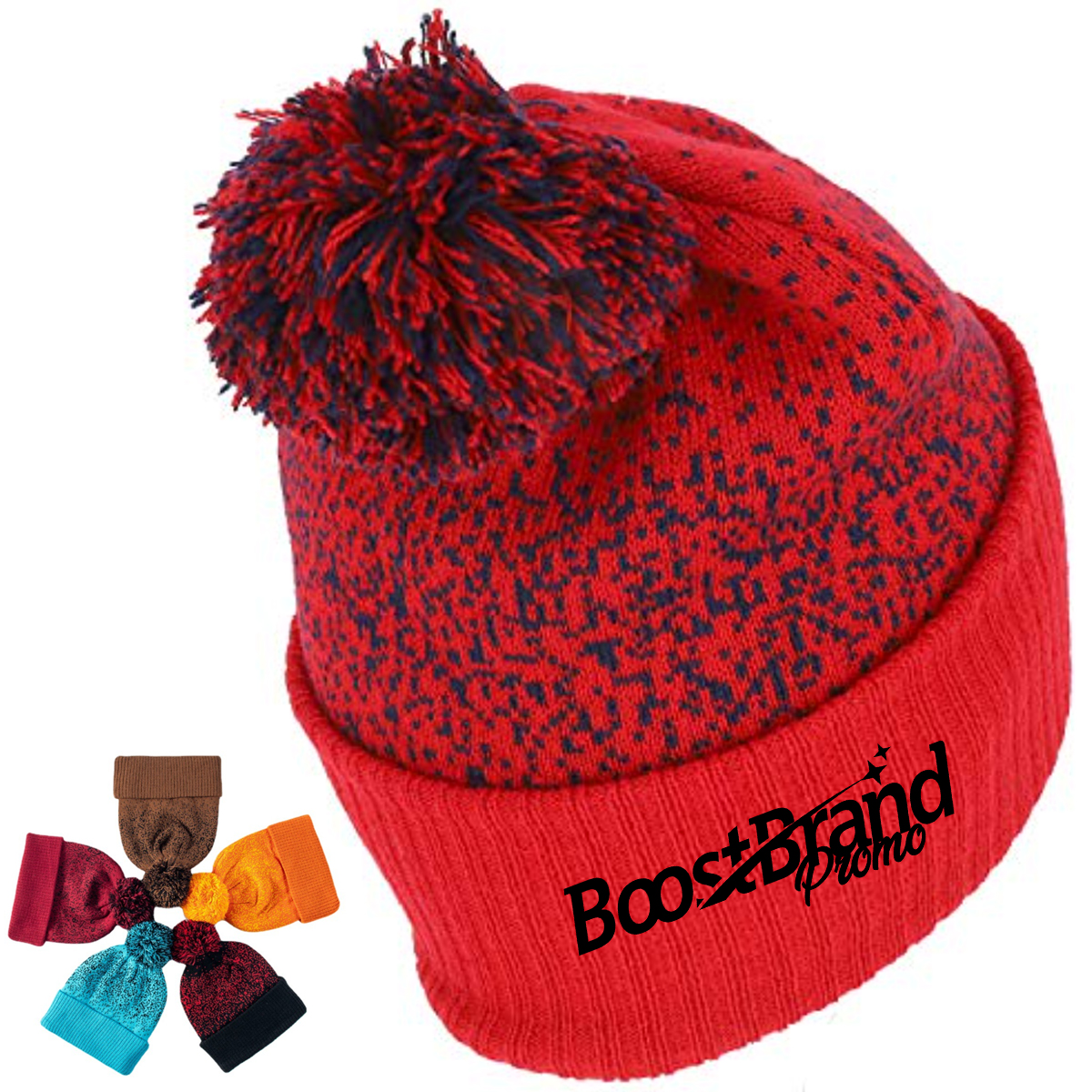 Custom Knit Pom Pom Winter Beanies