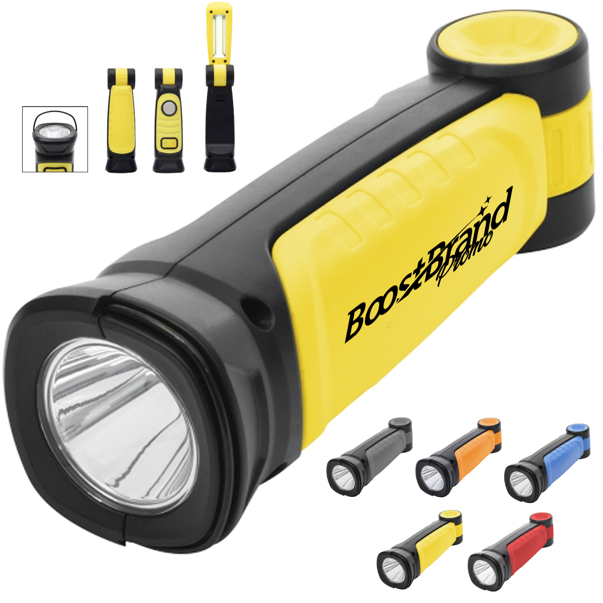 Multi-Function Foldable Work Light Safety Hammer