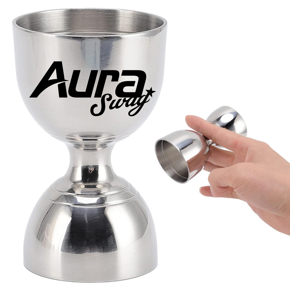 2Oz. Stainless Steel Indian Style Jigger Cocktail Measuring