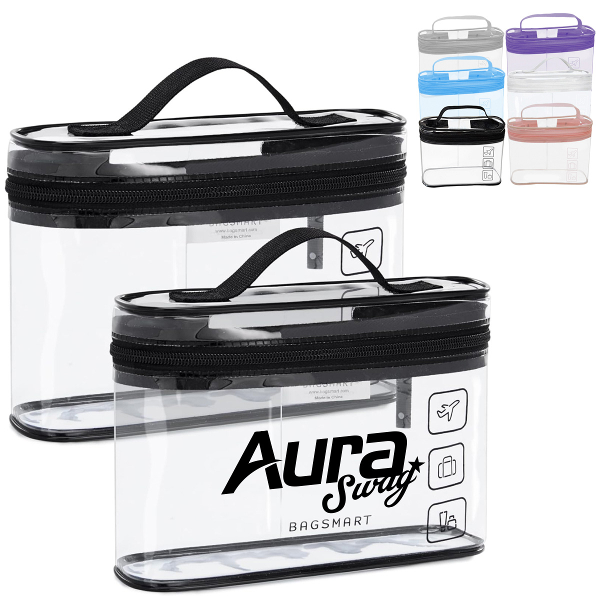 3L PVC Transparent Travel Organizer Bag with Handle