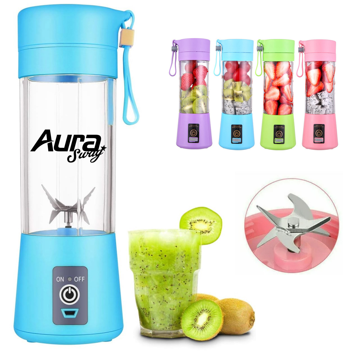 Portable USB Blender for Smoothies and Juices