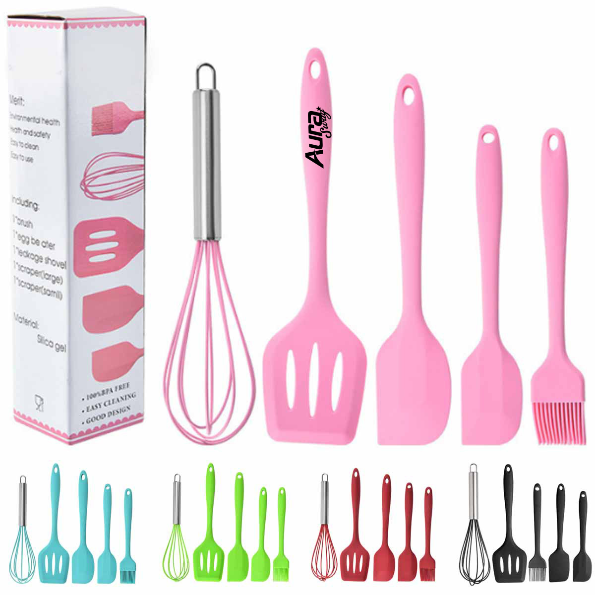 5 Piece Silicone Cooking Set