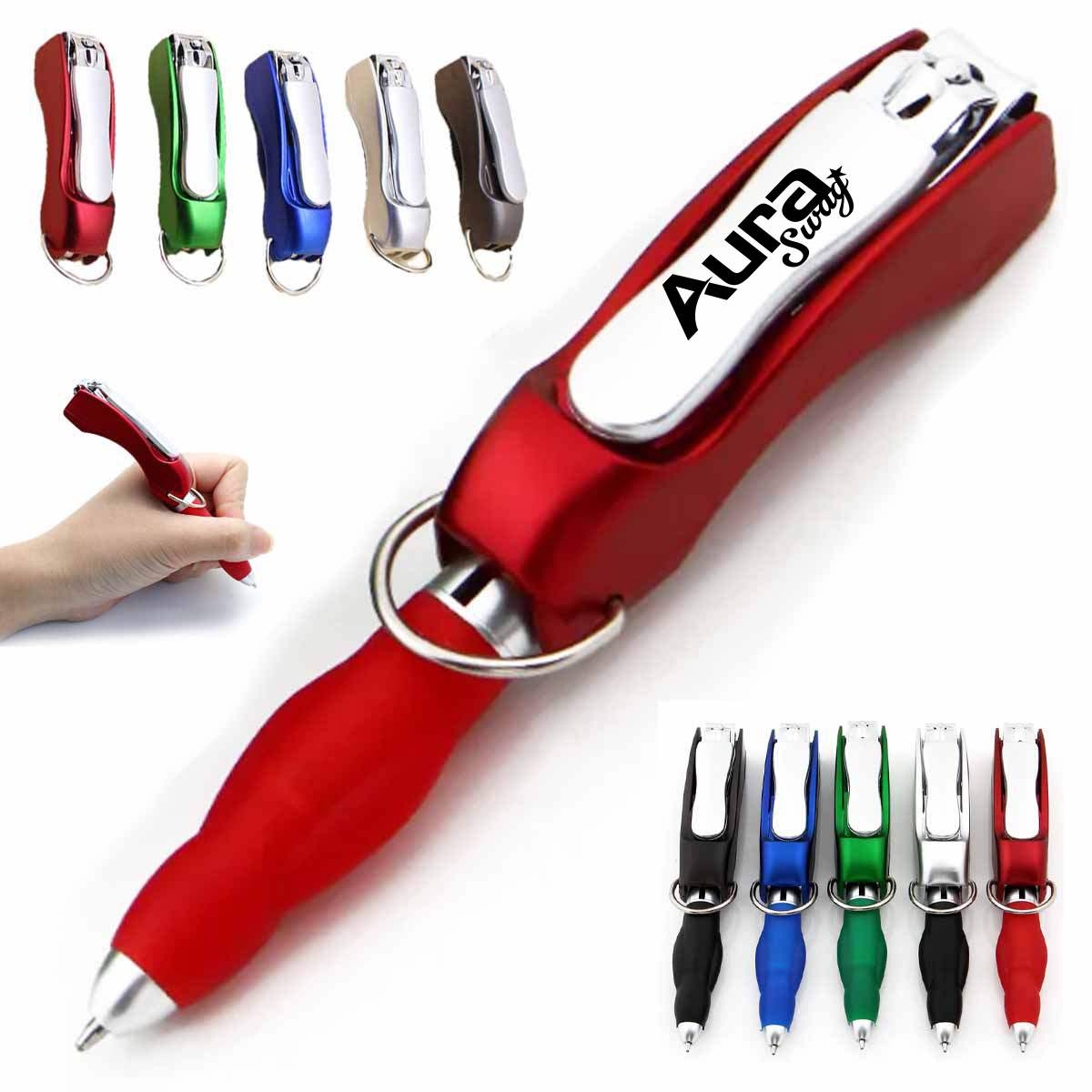 Nail Clipper Pen Keychain