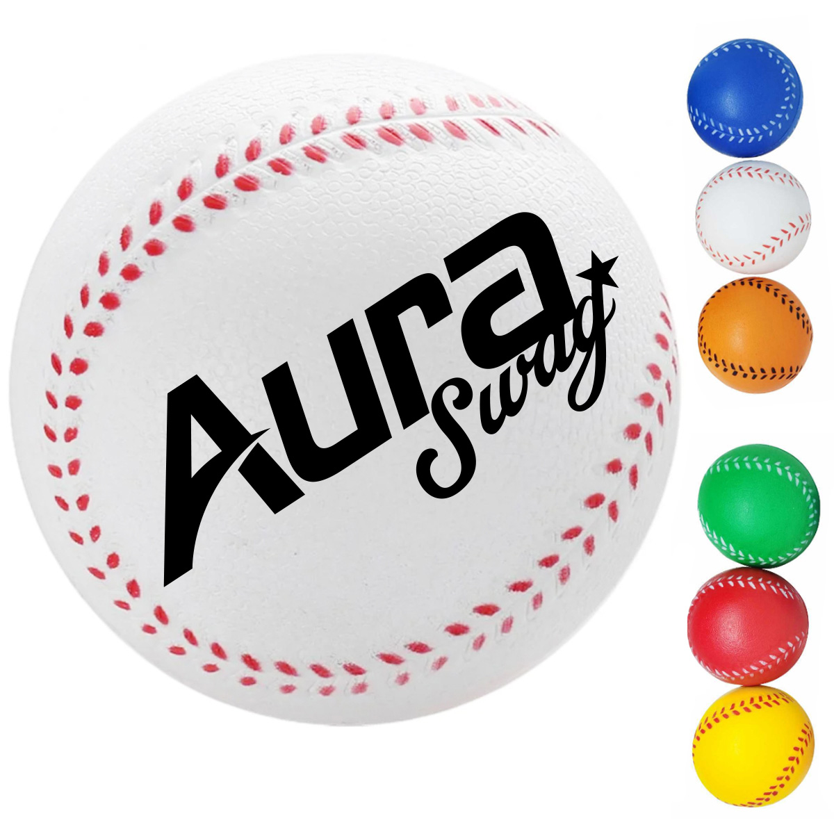 Practice PU Foam Baseball Stress Relief Ball