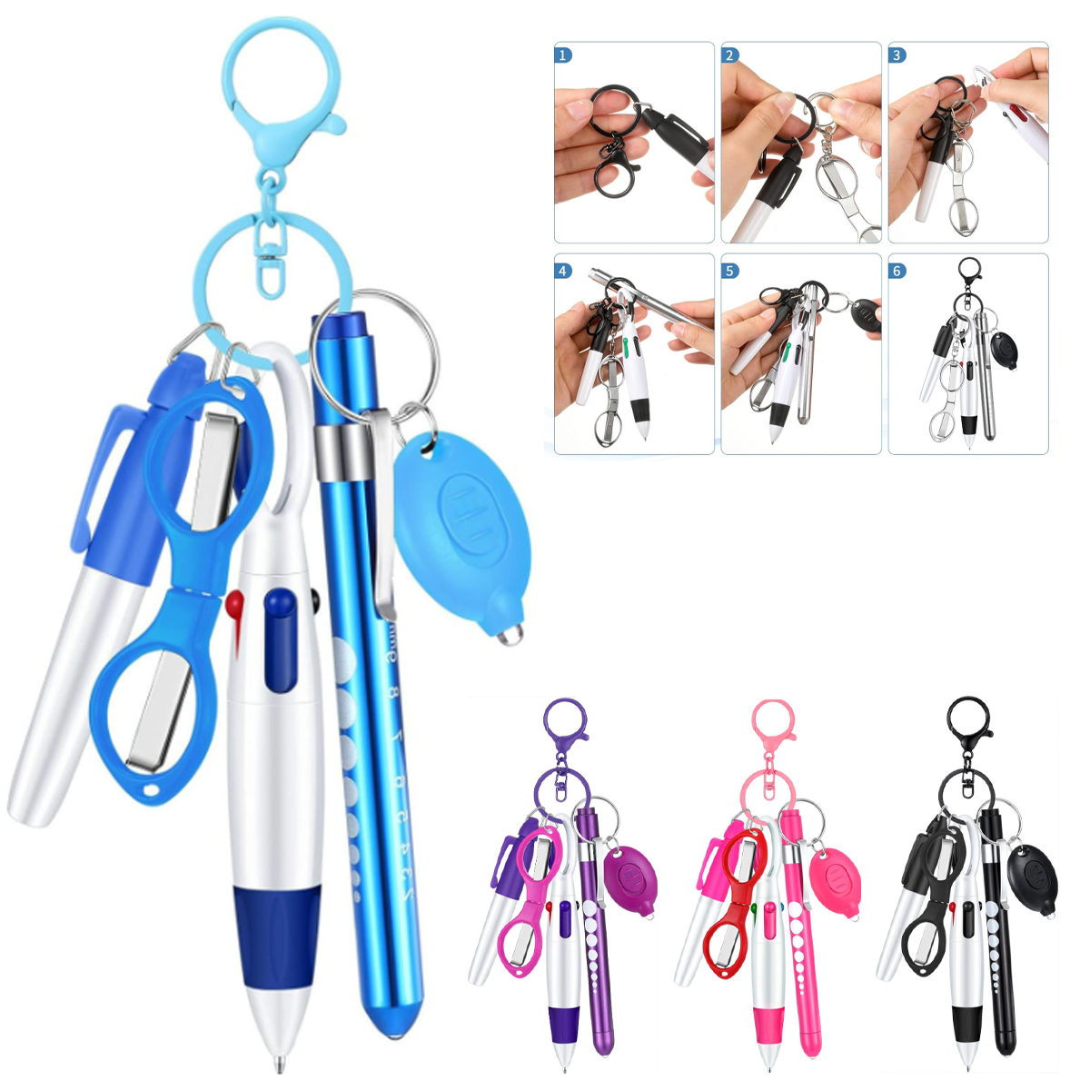 6 in 1 Nurse Keychain Gift Set
