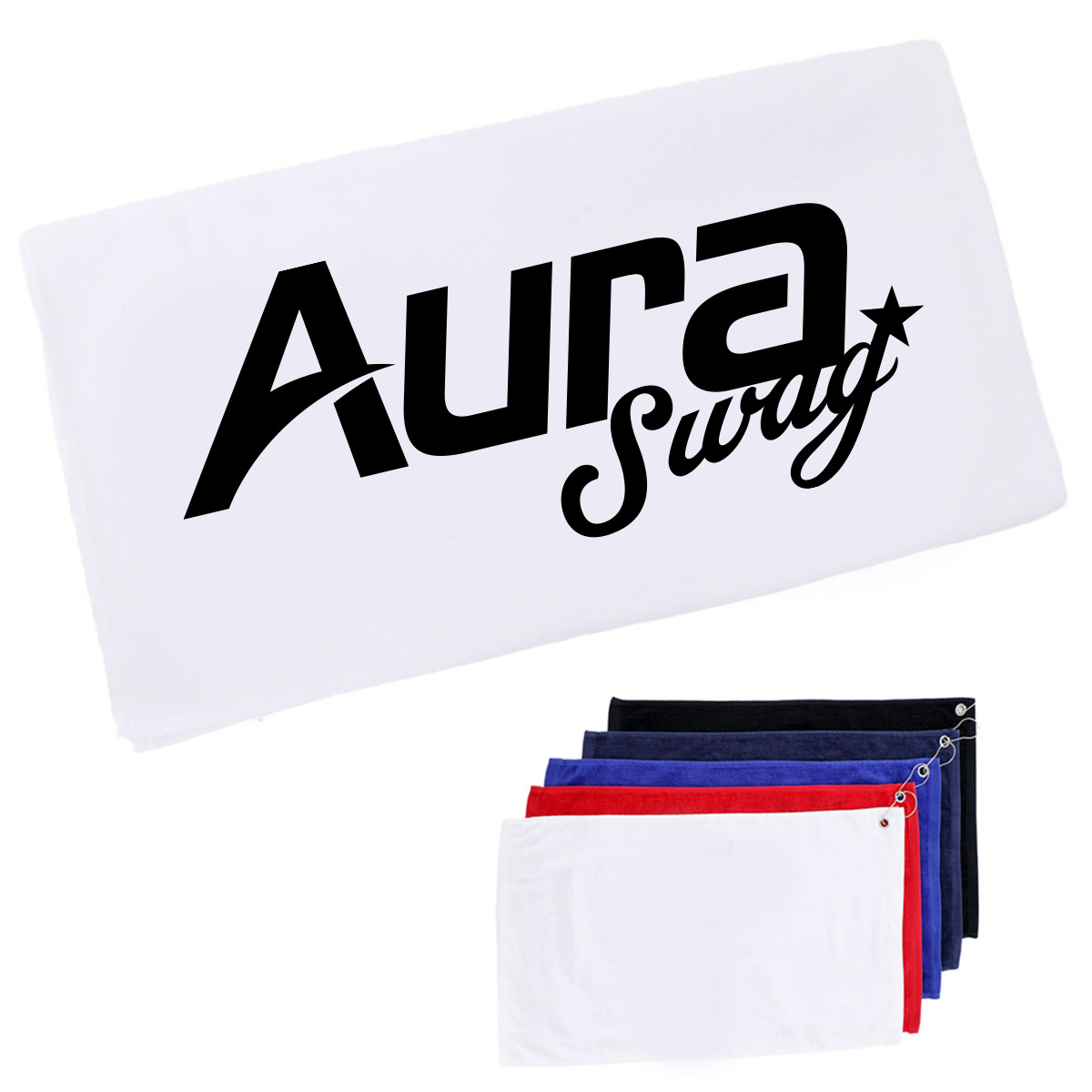 Cotton Golf Towel with Hook