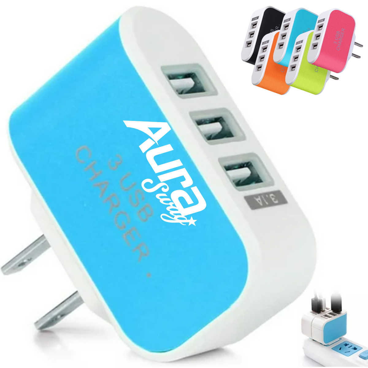3 Port USB Charger