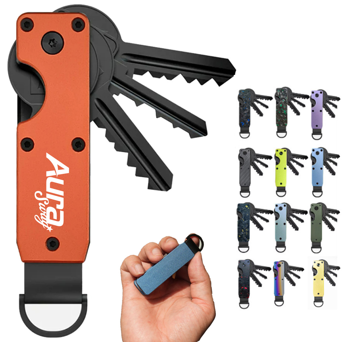 Portable Folding Key Chains Key Holder Organizer