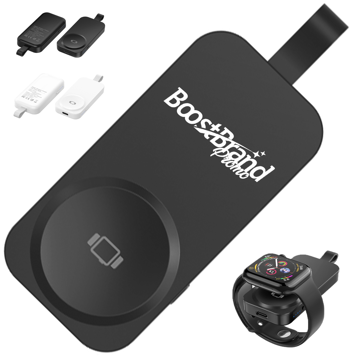 Portable Magnetic Smartwatch Wireless Charger Power Bank