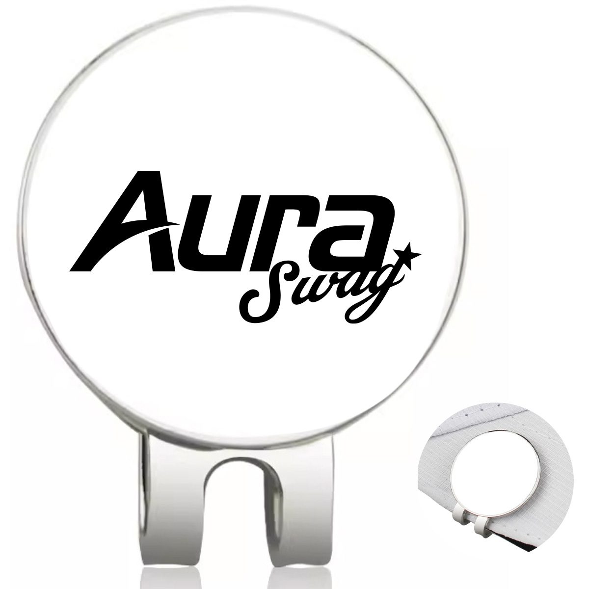 Custom Magnetic Golf Ball Marker and Hat Clip Accessory