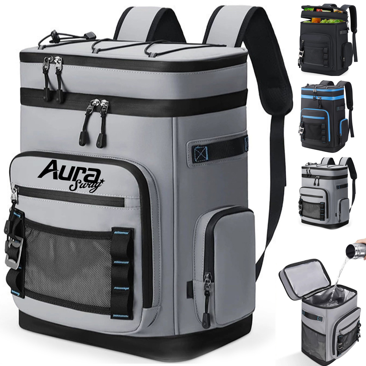 48Cans High-Capacity Insulated Cooler Backpack