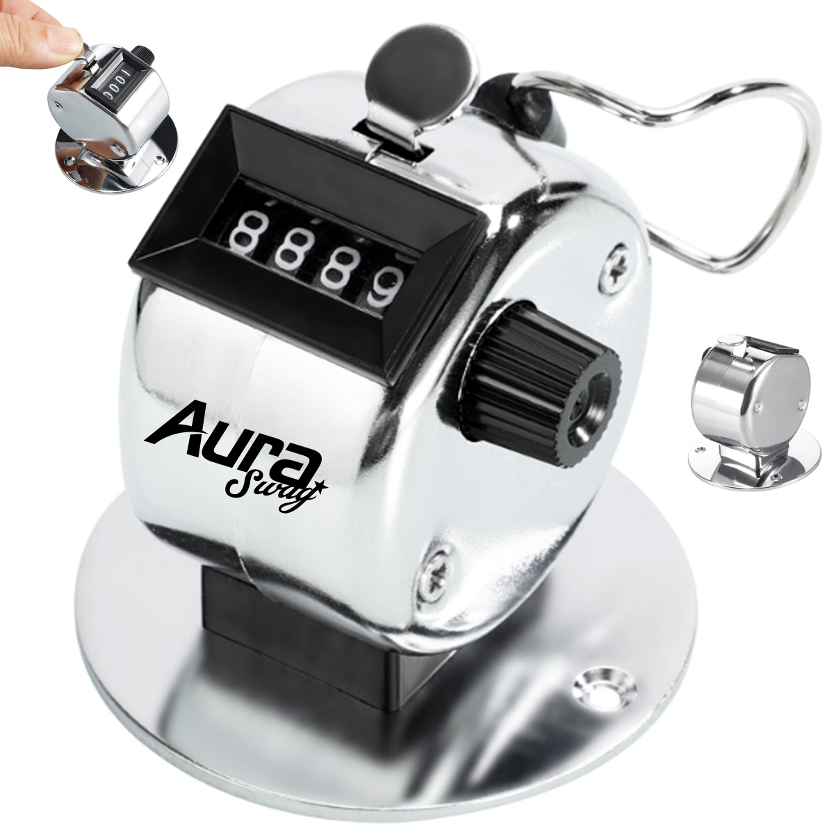 Handheld Mechanical Tally Counter with Metal Casing