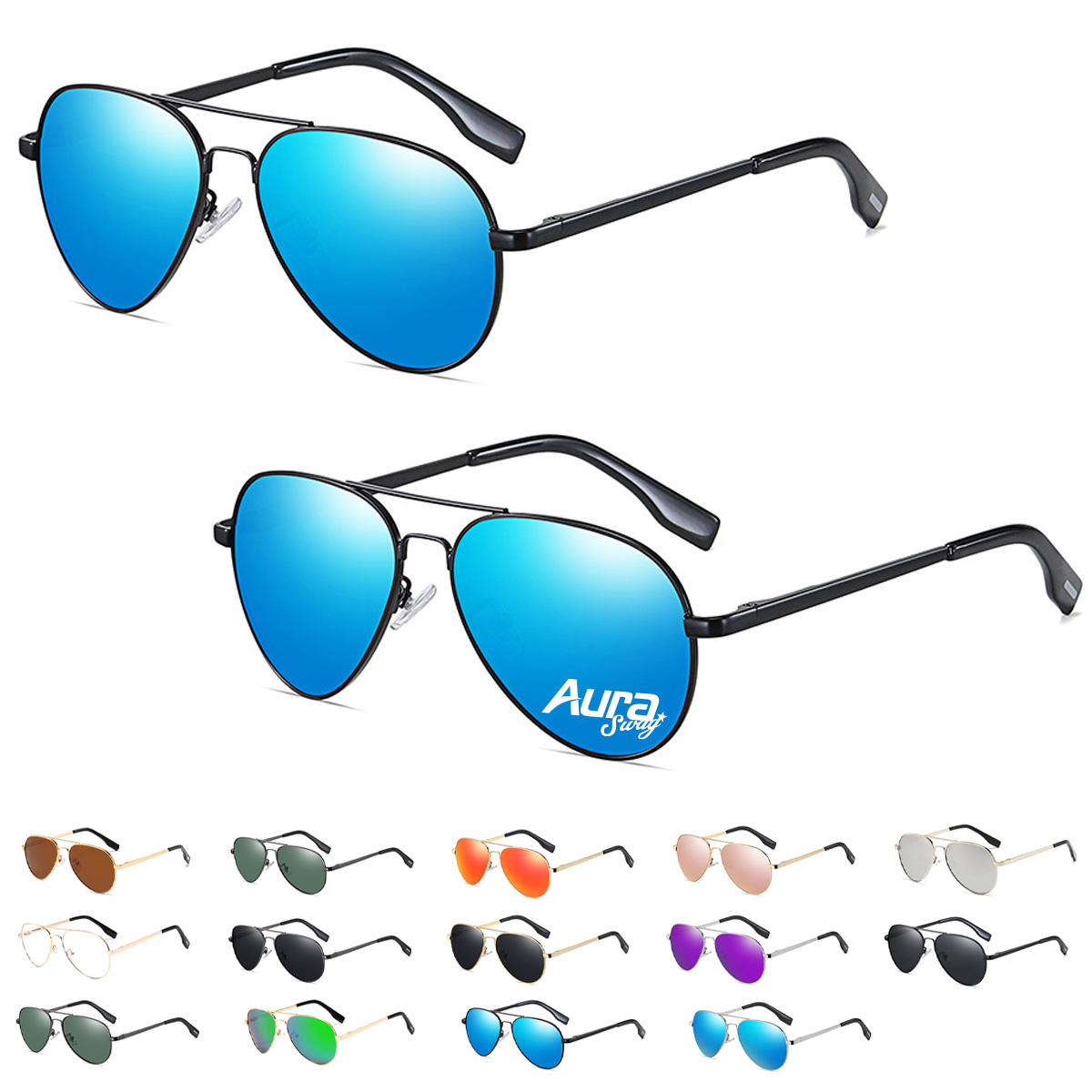 Classic Aviator Sunglasses with UV Protection