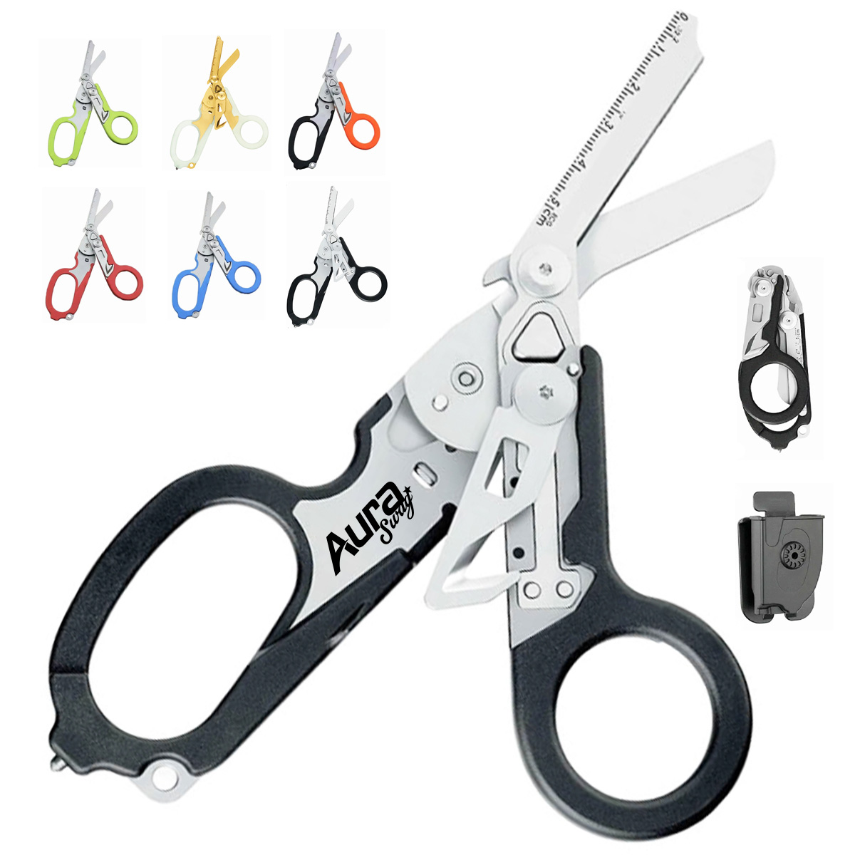 K Shape Durable Medical Trauma Shears for First Aid