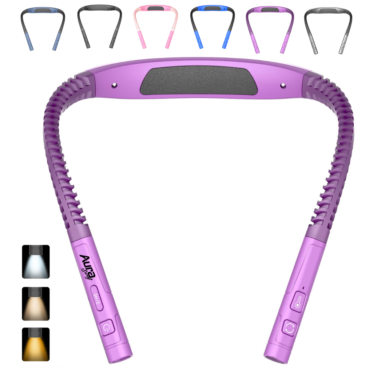 Hands-Free LED Neck Reading Light with Flexible Arms