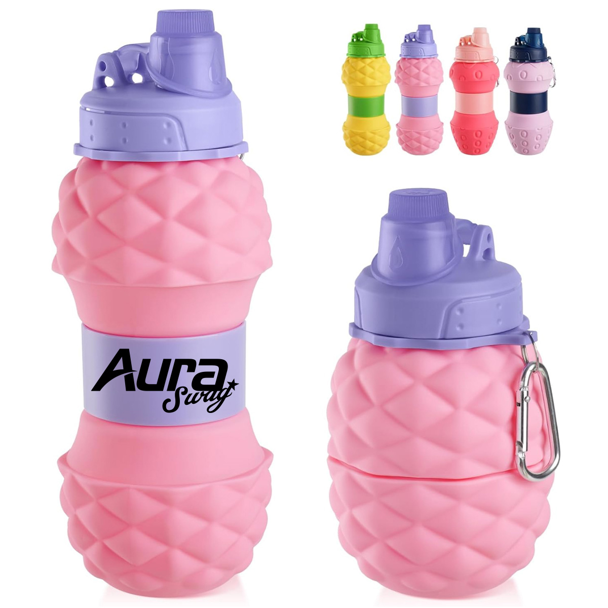 Fruit Shaped Collapsible Silicone Water Bottle