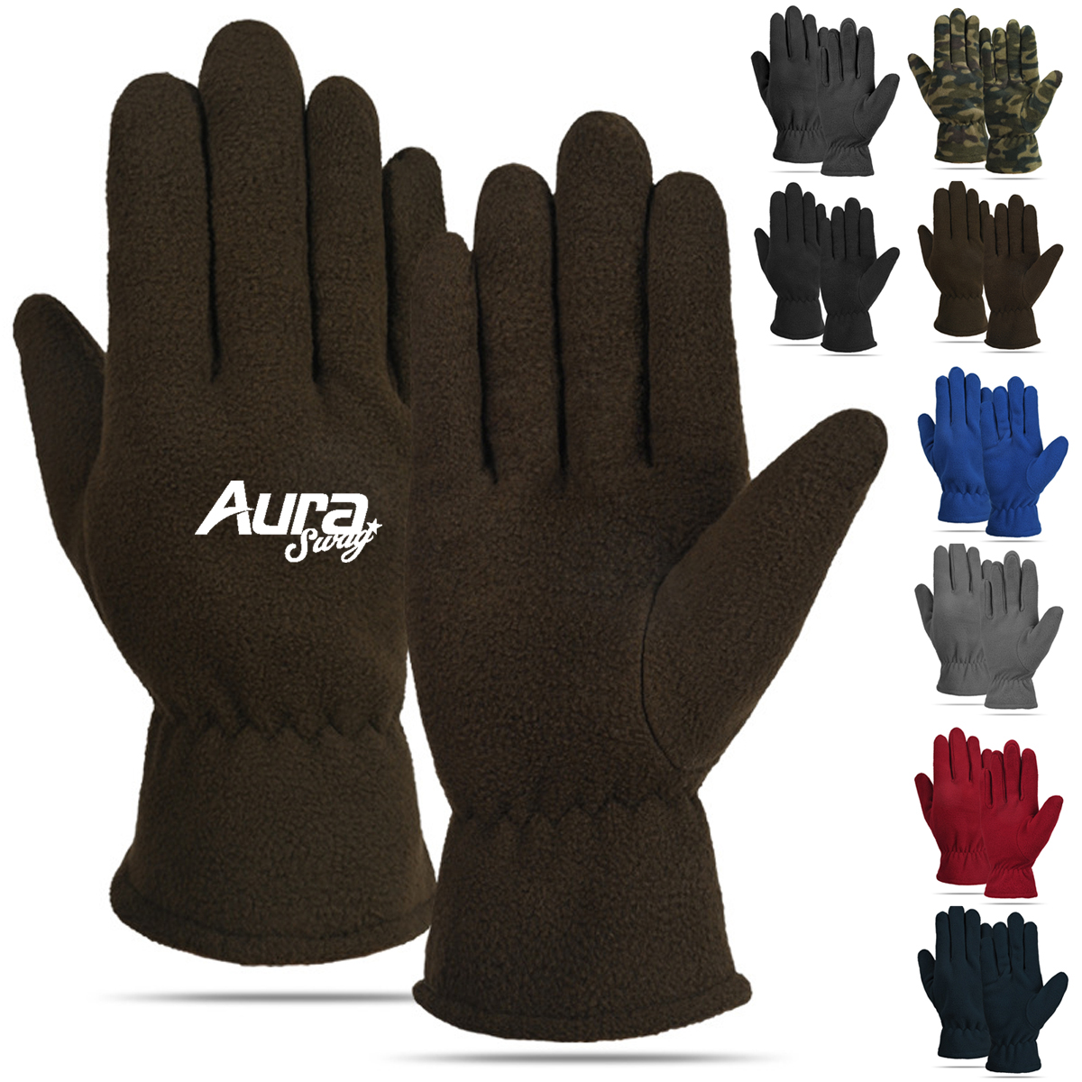 Winter Gloves with Thermal Fleece and Anti Slip