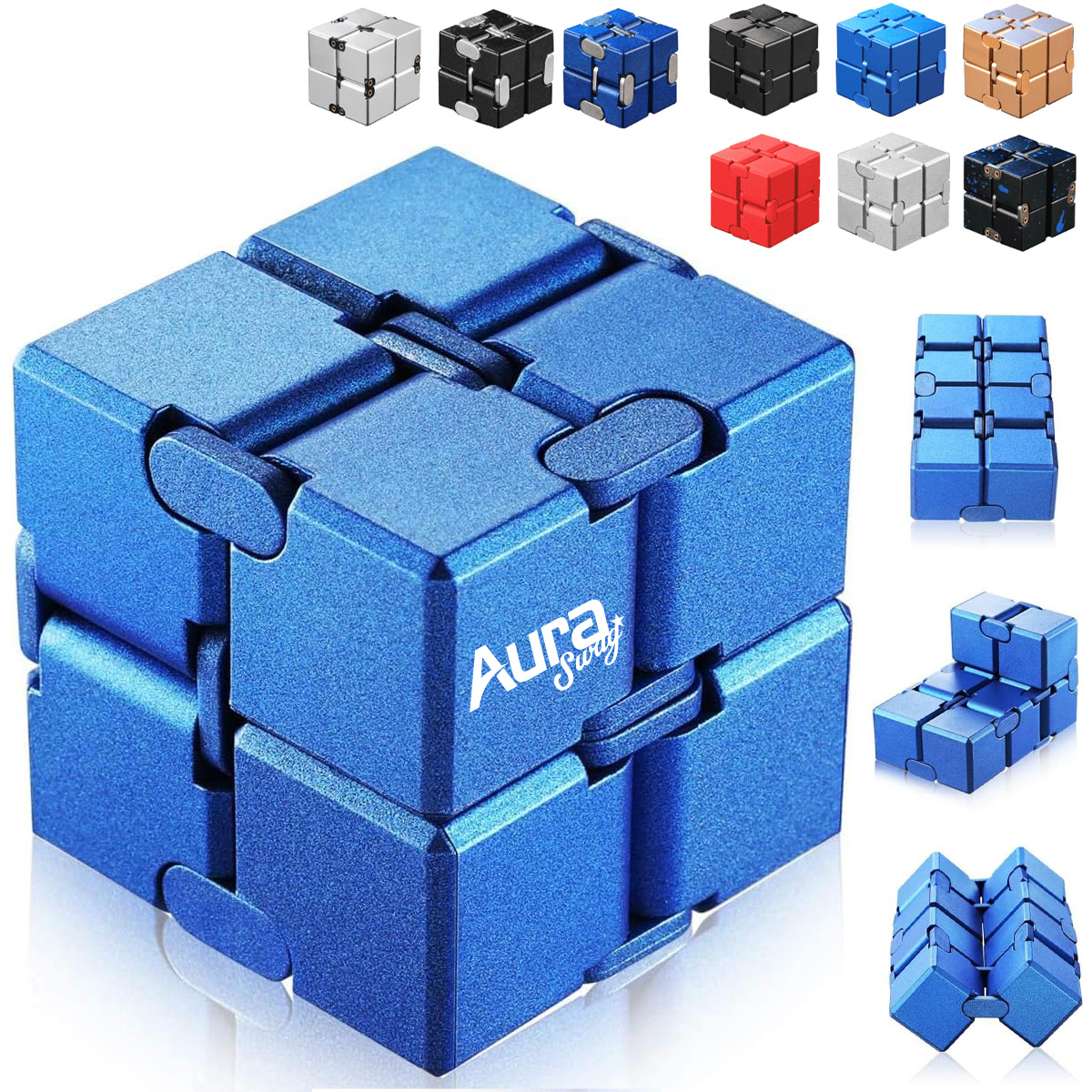 Metal Infinity Cube Fidget Toy Stress Reliever