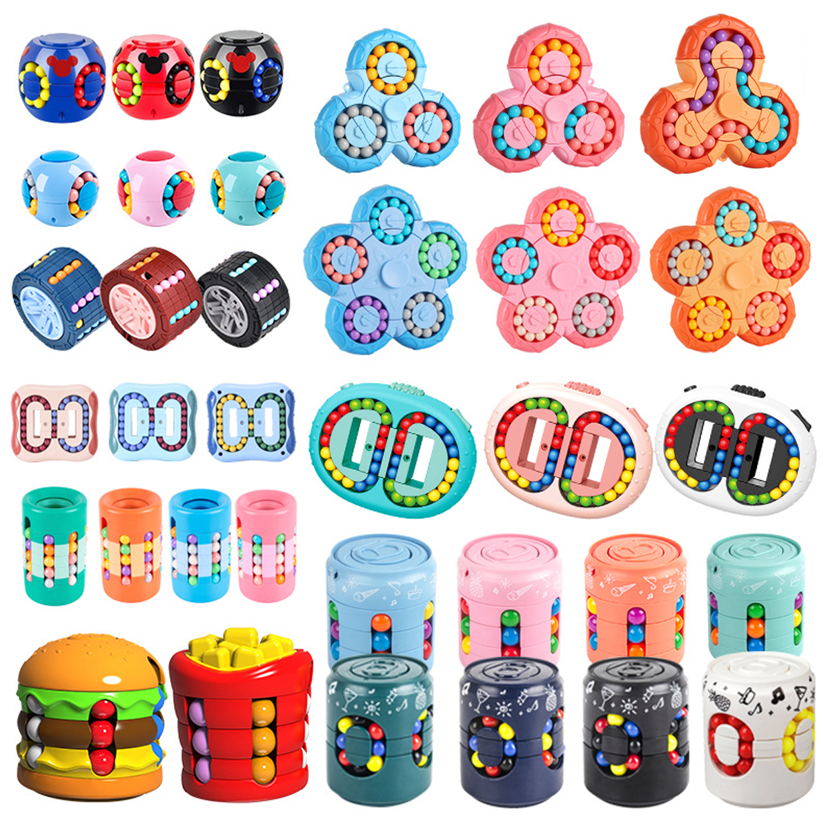 Rolling Bead Fidget Puzzle Toy Stress Reliever