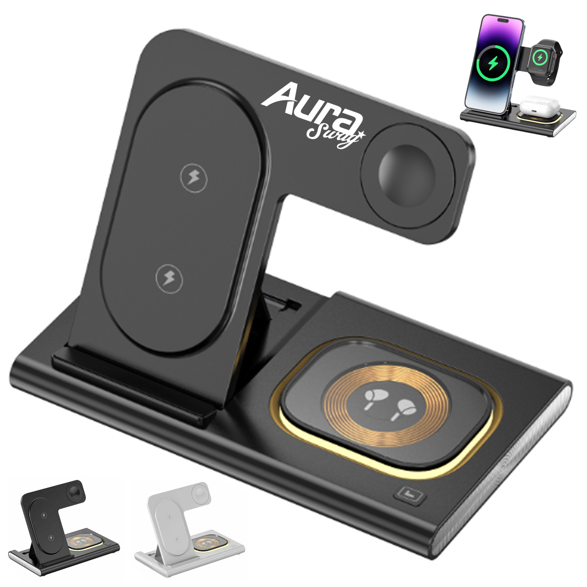 3 in 1 Wireless Charging Station