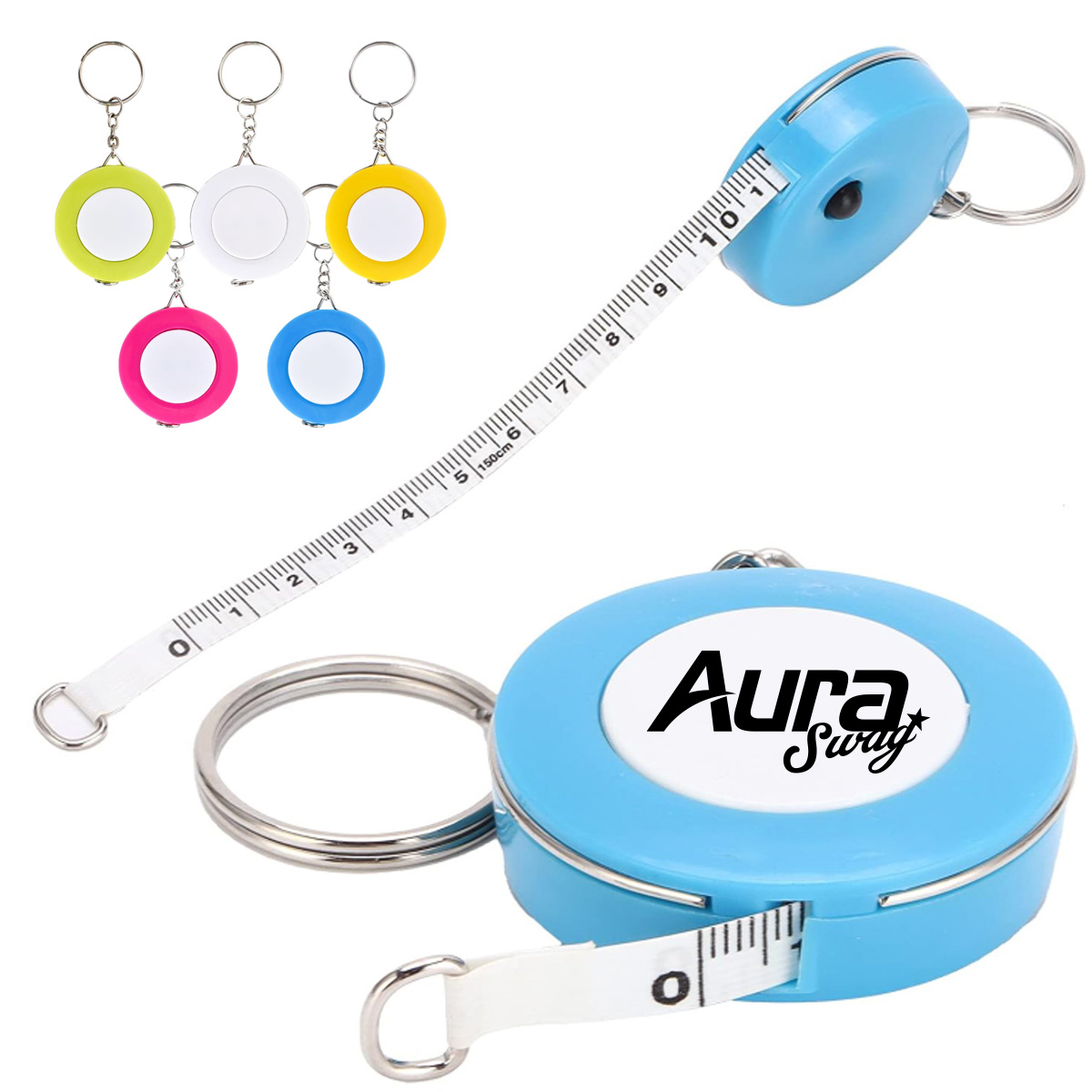 1.5m Tape Measure Keychain Portable Ruler