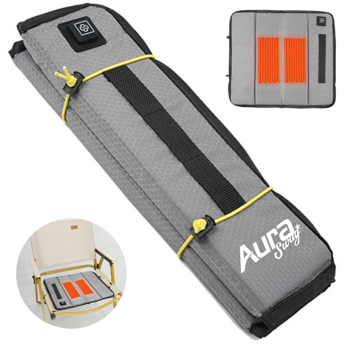 Portable USB Heated Folding Seat Cushion
