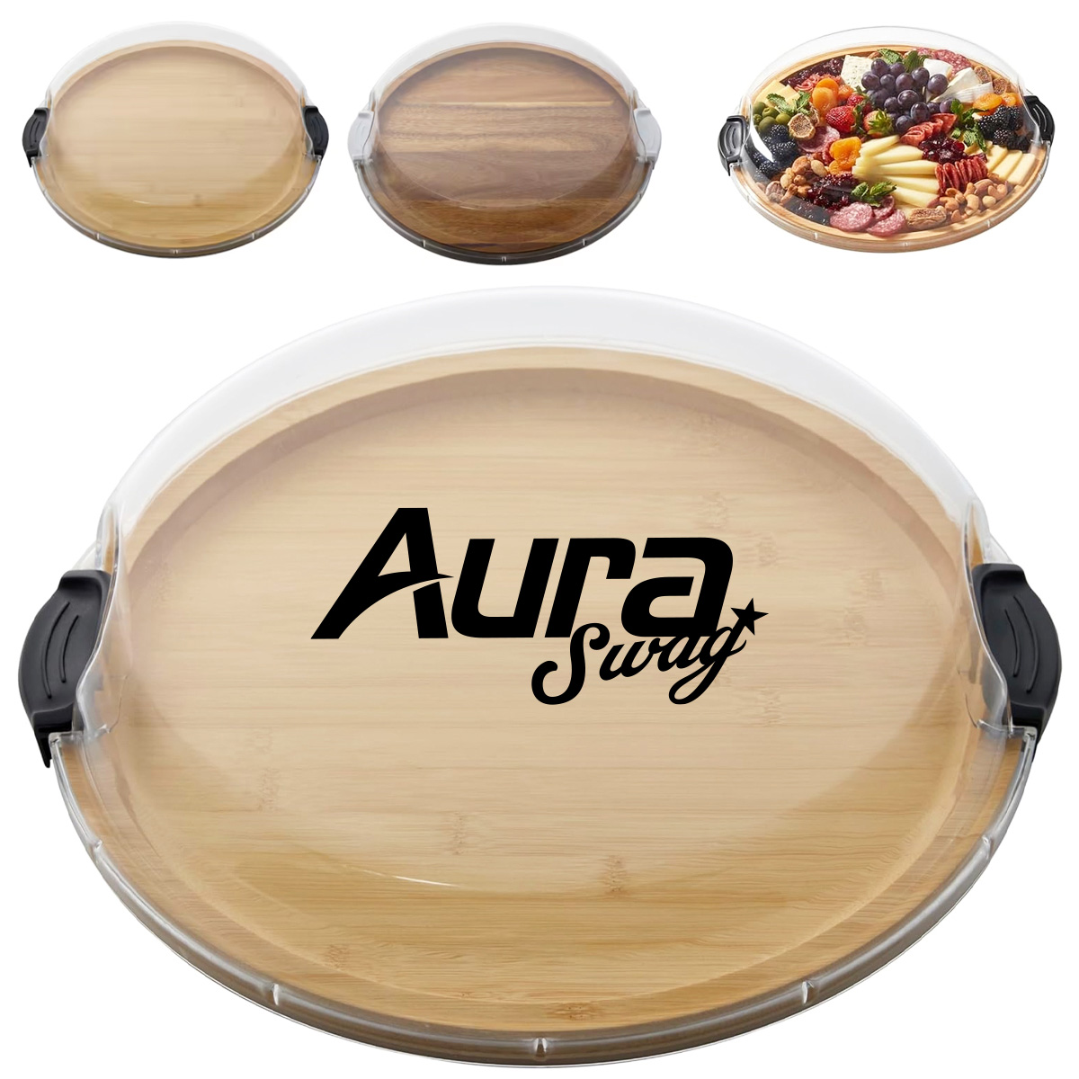 Bamboo Cheese Board with Lid Cover