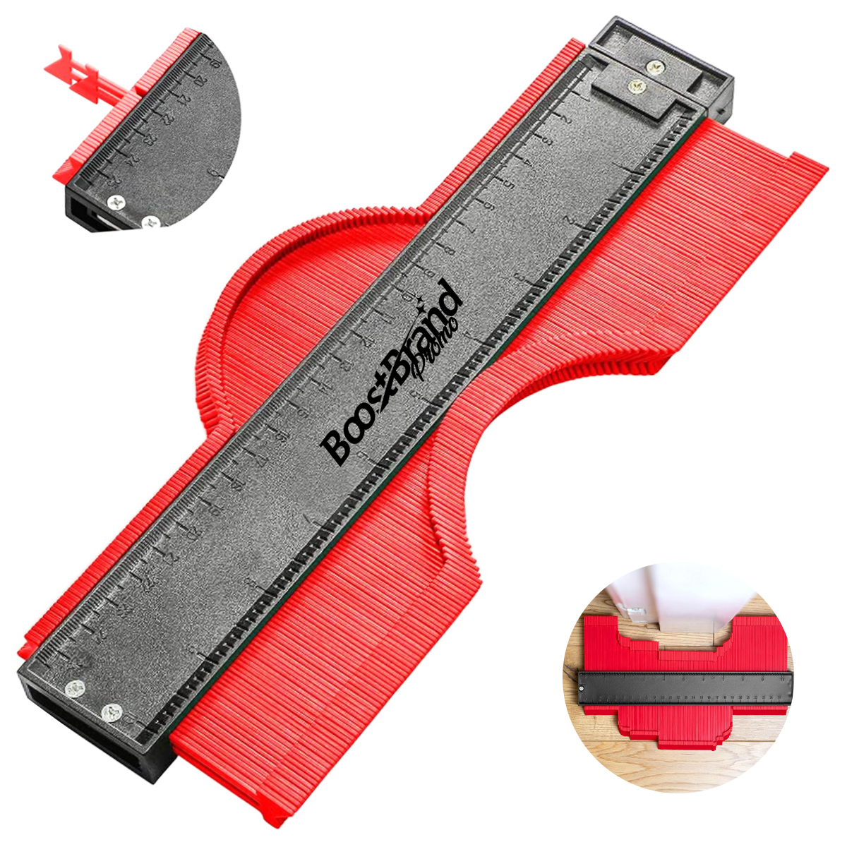 4'' Contour Gauge Profile Tool Ruler for Woodworking Auto