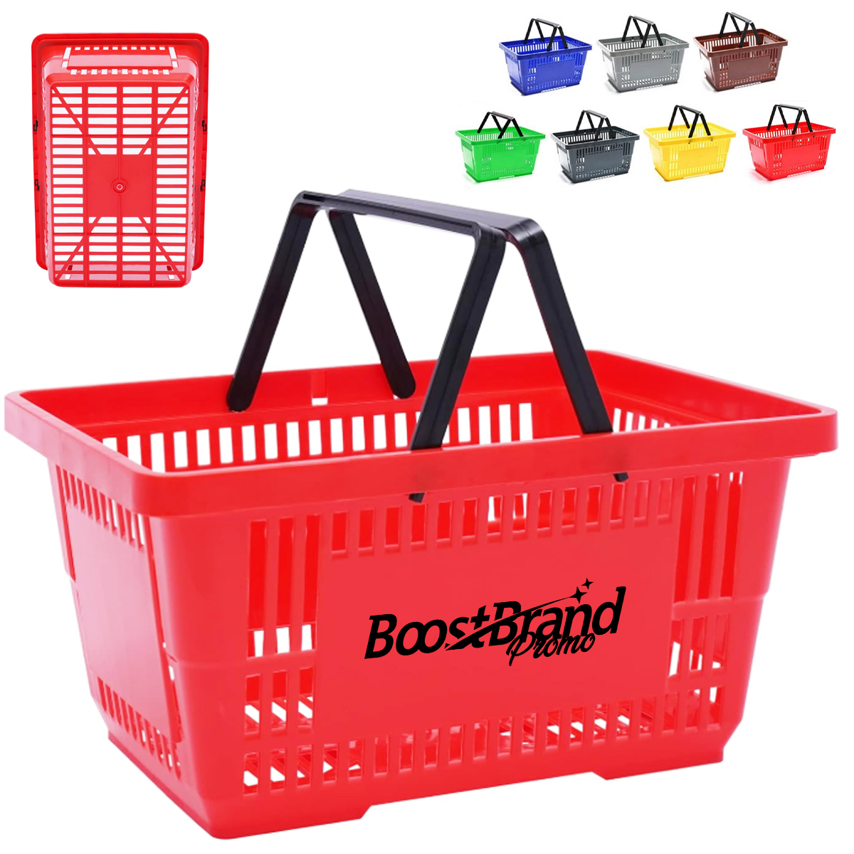 Custom Branded Retail Shopping Basket with Logo
