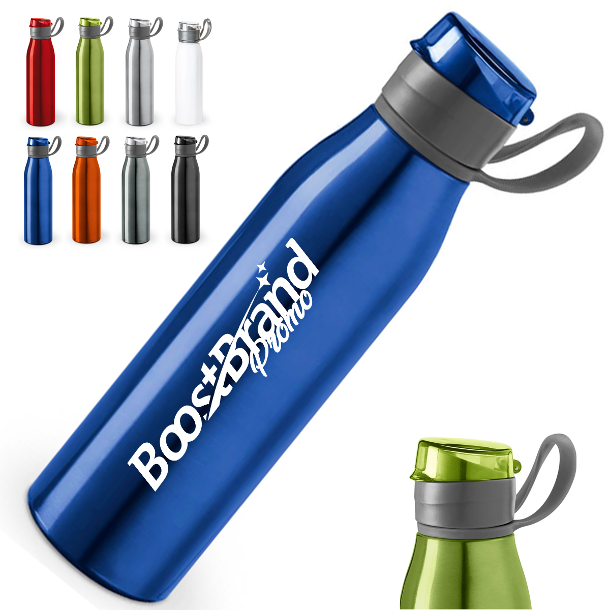 24oz. Sport Water Bottle Cup with Flip-Top Lid & Carry Loop