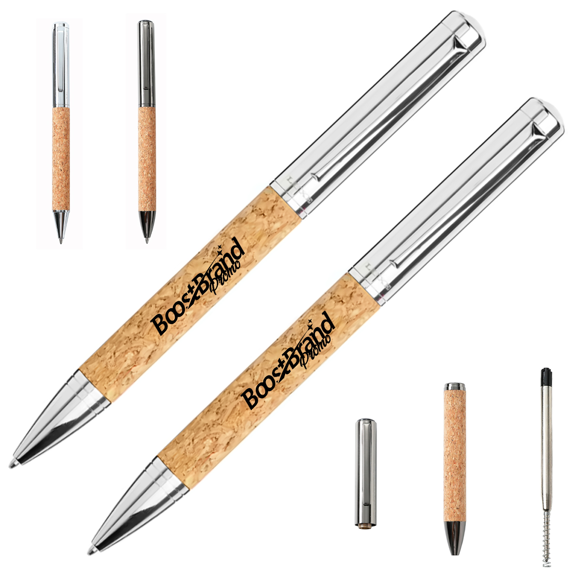 Eco-Friendly Cork Barrel Ballpoint Pen