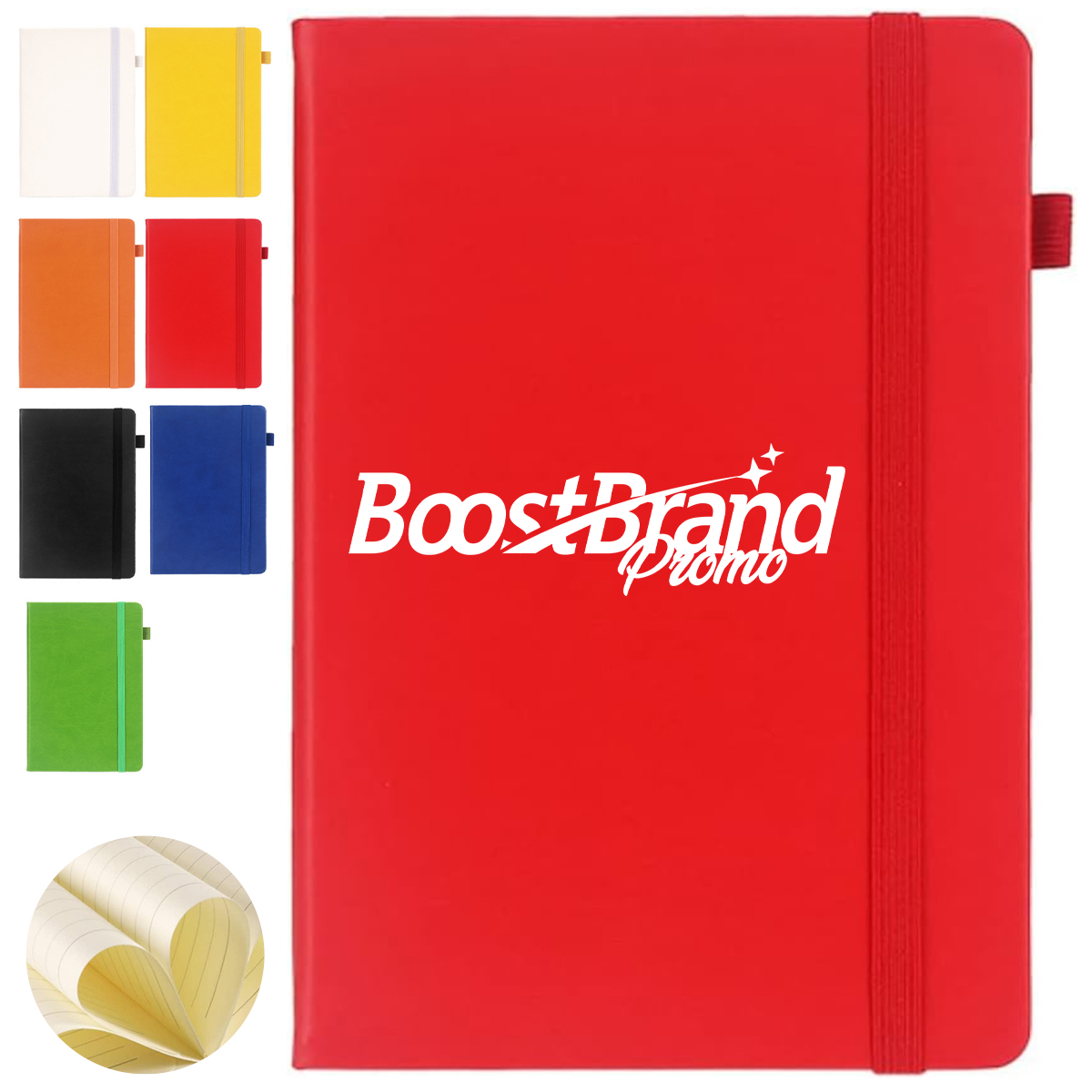 A5 Customizable Journal Notebook with Elastic Closure