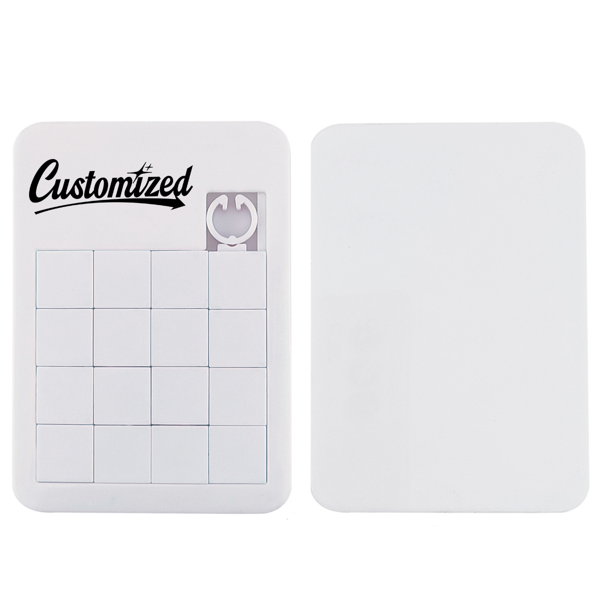 16 Tile Sliding Puzzle Game with Custom Printable Surface