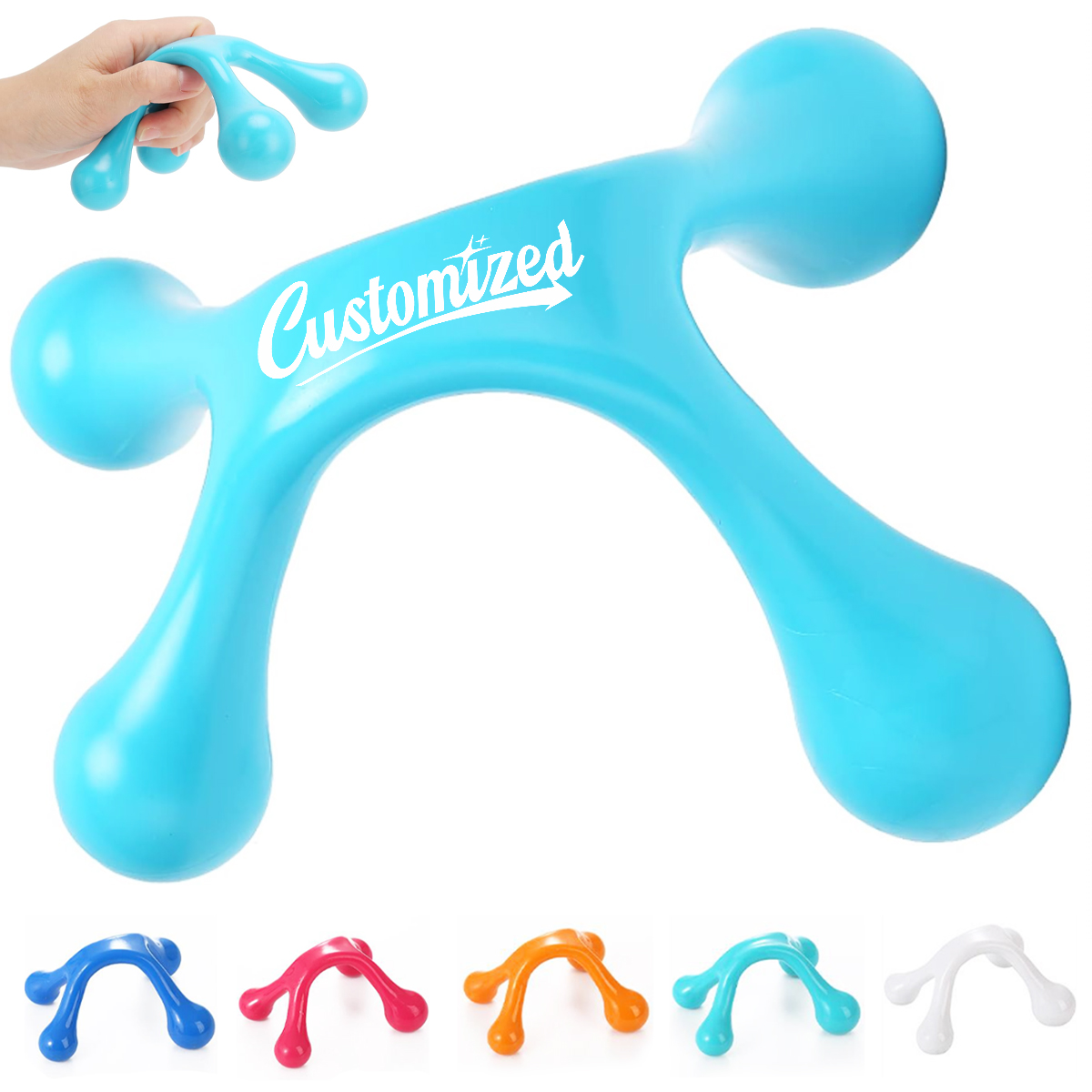 Tri-Point Handheld Massage Tool for Stress Relief