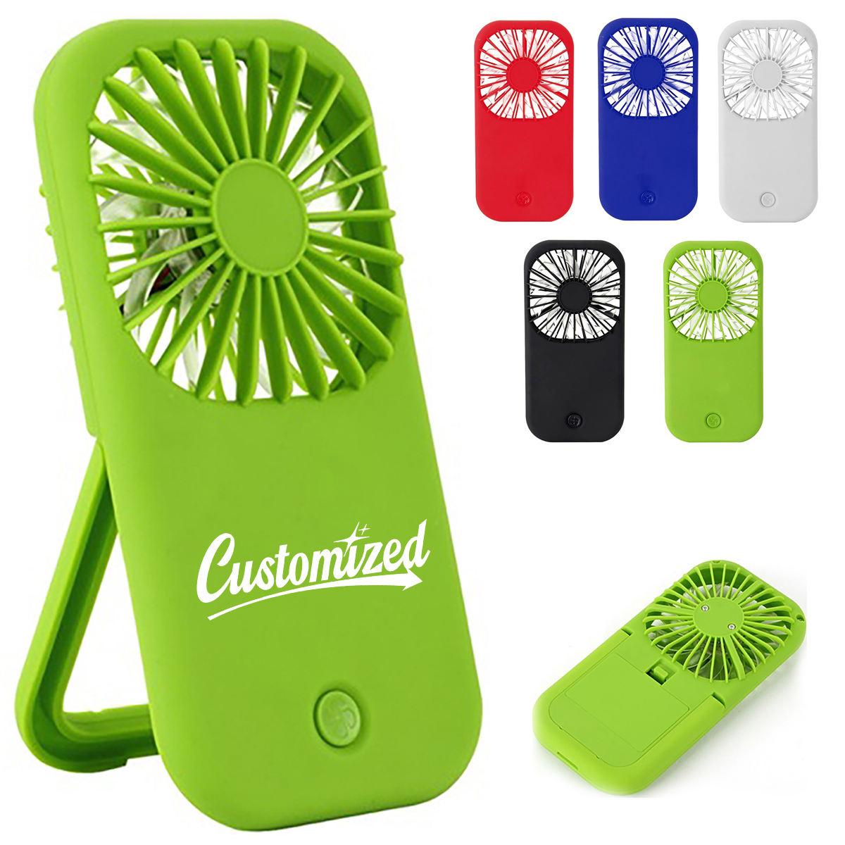 Portable Foldable USB Fan With Stand and Custom Logo
