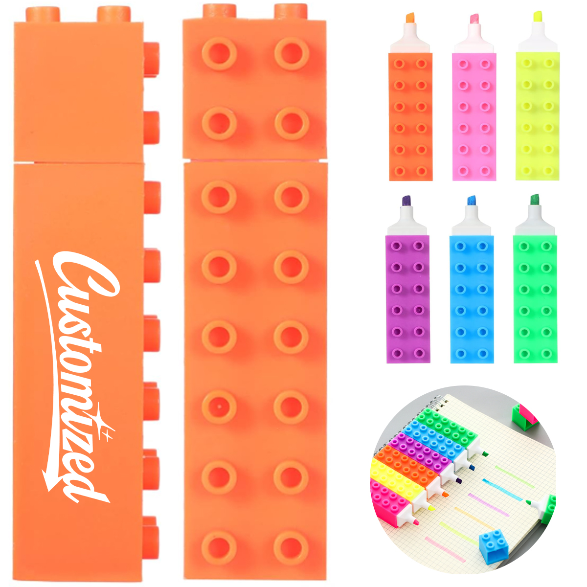 Block Shaped Highlighter Marker