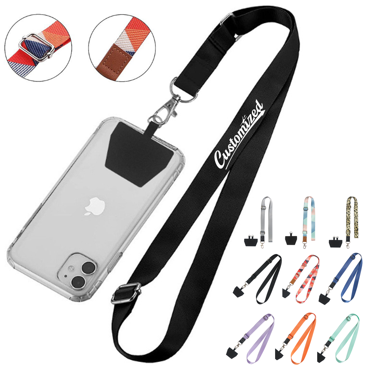 Phone Lanyard Strap with Patch