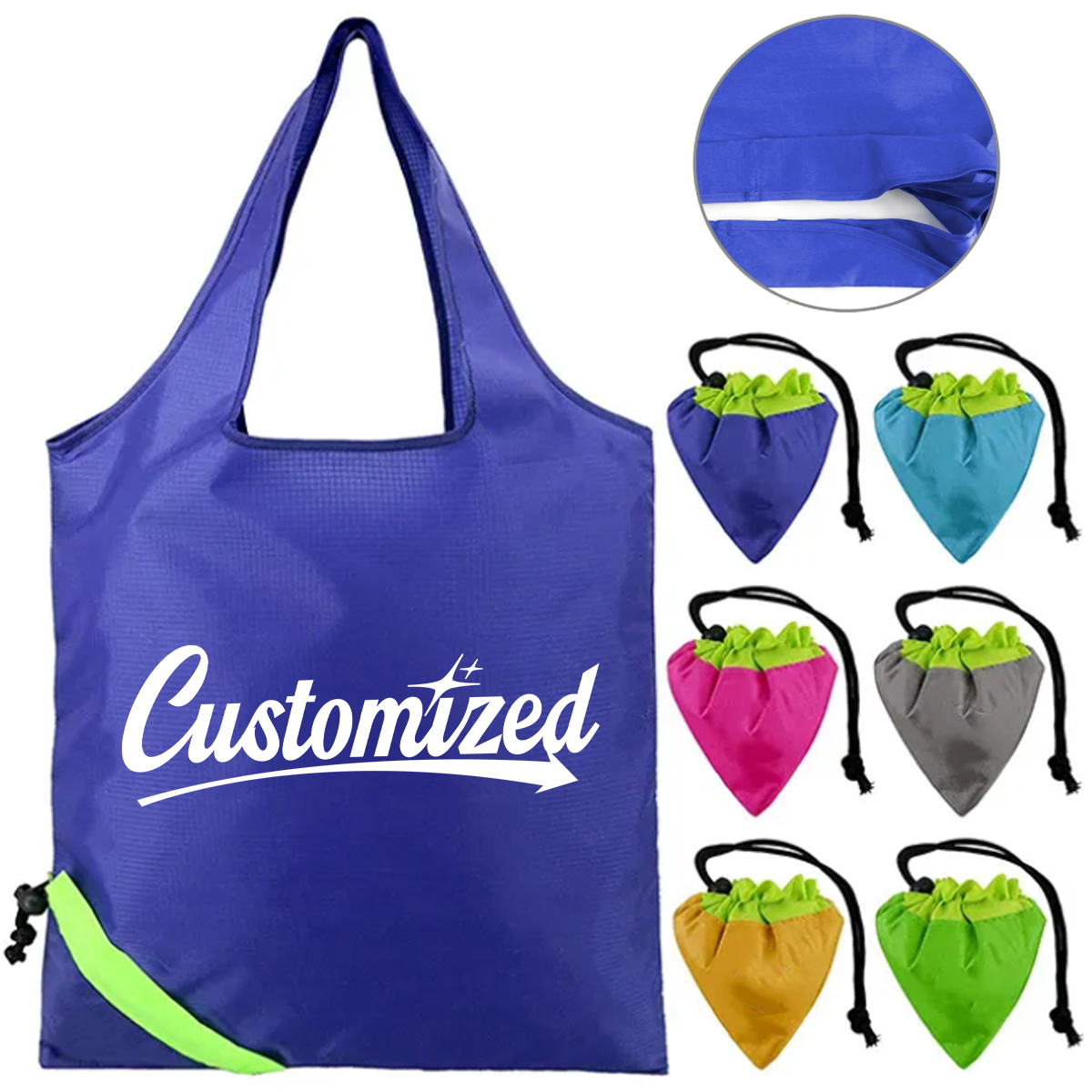 Foldable Shopping Bag Strawberry Pouch