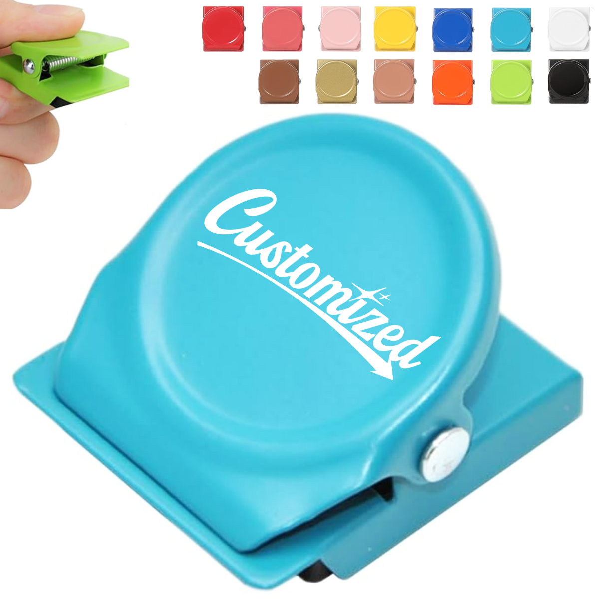 Round Magnetic Clip W/ Strong Grip for Notes and Branding